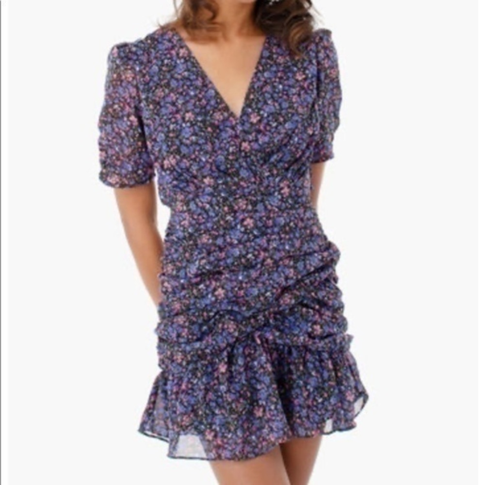 Astr Fiona Floral Mini Dress